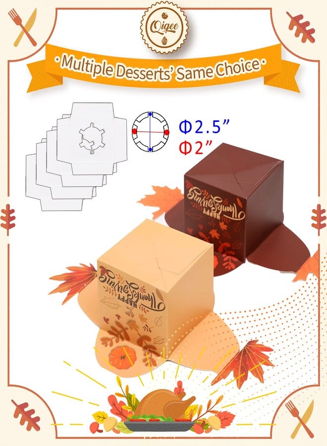qiqee Thanksgiving Cross Gift Boxes 28pcs 3.3x3.3x3.3 Inches Cookie Boxes for Festival Party,3D Square Gift Box for Gifts,Small Cardboard Box for cookie,chocolate,pudding, Widely Used in Various - Image 5